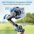 AOCHUAN 3-Axis Handheld Gimbal Stabilizer for Smartphone with Fill Light for iPhone Android Face Tracking Tiktok Vlog Smart XE. 