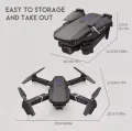 E99Pro RC Drone With Wide Angle Dual HD Camera Foldable RC Helicopter 5G WIFI FPV Height Hold Apron Sell. 