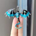 Fashion Enamel Dragon Brooches For Men Women Rhinestone Flying Dragon Clothes Suit Party Office Brooch Pins Jewelry Accessories. 