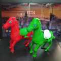 Clockwork jumping horse Simulation animal plush jumping stail children's toys -1pcs. 