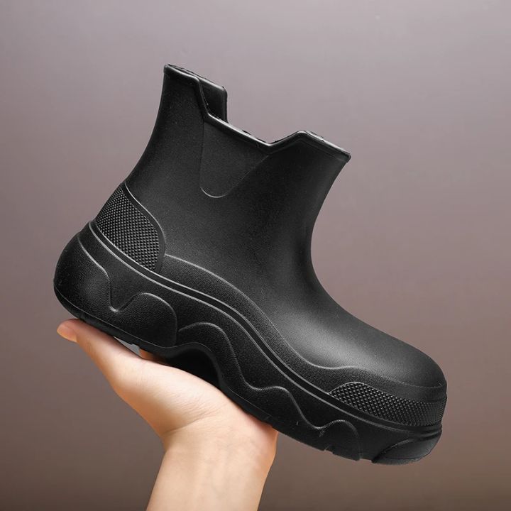 Rain%20Shoes%20Women's%20Waterproof,%20Non-slip%20Mid-welly%20Boots%20Thick%20Soles%20Increase%20Wear%20and%20Deodorant%20Water%20Shoes%20-%20Image%207