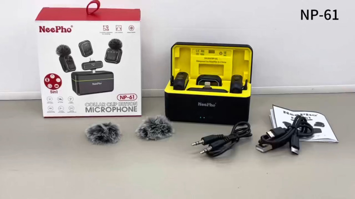 NeePho NP-61 Wireless Microphone For Type-C & iPhone | Daraz.com.bd