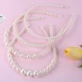 4-Piece Set of Fashionable and Simple Ultra-Fairy Pearl Headbands, Versatile Hair Accessories for Women, Suitable for Daily Casual Wear and Formal Attire.