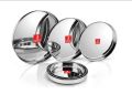 KUMCHA DOSAI PLATE 3pcs STAINLESS STEEL INDIAN  HIGH QUALITY. 