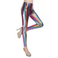 Metallic Color PU Leggings Women Faux Leather Pants Dancing Party Pant Sexy Night Club Skinny Costume Pants Tight Trousers. 