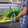 Aquarium Siphon Fish Tank Syphon Vacuum Cleaner Pump Semi-automatic Water Change Changer Gravel Water Filter Aquarium Tools 1.4m. 