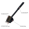 BBQ Cleaning Brush Copper Wire Sponge Shovel Barbecue Grill Oven Cleaning Long Handle 3 in 1 Corner Copper Wire Brush BBQ Tools. 