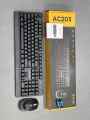 wireless keyboard and mouse Famor CS 100 wireless 2.4GHz keyboard & mouse metallic grey keyboard soft buttons with 5D 1600 DPI high grade mouse. 