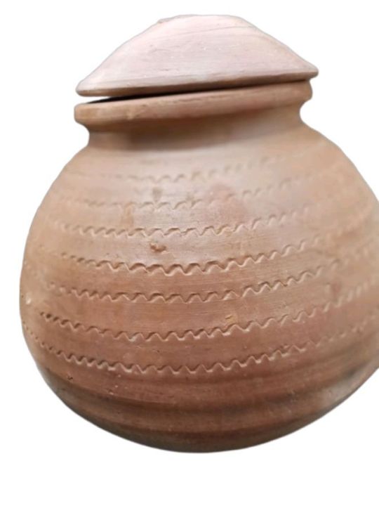 Clay Matka in original caly material with cover
