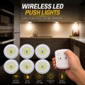 3 Piece Remote Control Tap LED Puck white Lights | Wireless Battery Operated Cabinet Lights with Dimmer & Timer | Easy Install Under Shelf, Kitchen & Closet Lighting. 