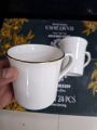 Beautiful white golden line bone Tea Mug Coffee Mug, Men's and Women's Tea Mugs for Office and Home with Handle, Camping Mug.11 oz. 