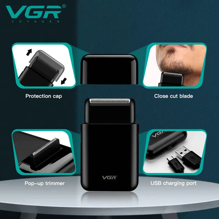 VGR%20V-390%20Mini%20Professional%20Men's%20Shaver%20Beard%20%20Portable%20Waterproof%20Trimmer%20-%20Image%203