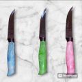 Black handle knife with cover for home and multipurpose use. 