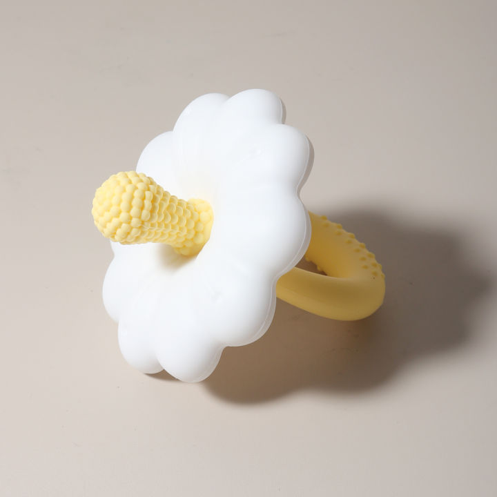 2026%20Hot%20Sale%20Baby%20Flower%20Shape%20Teether%20Silicone%20Pacifier%20Teether%20Big%20Size%20Baby%20BPA%20Free%20Teether%20Toy%20-%20Image%202