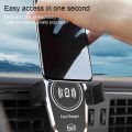 15W Wireless Car Charger Mount Air Vent Mobile Phone Holder Stand Fast Charging Station For iPhone 14 13 12 11 X Xiaomi Samsung. 