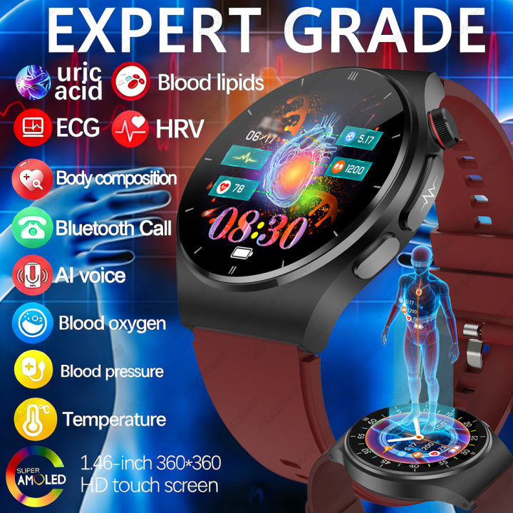 2026 New AI Diagnostic Detector Smart Watch Women Blood Lipid and Uric Acid Body Composition Test Women Menstrual Health Tracker