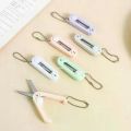 Creative Mini Portable Folding Scissors Morandi Simple Paper-Cutting Art Tool Stationary Scissors Office School Supplies.