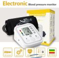 Digital Blood Pressure Monitor Automatic BP Machine for Upper Arm, Large LCD Display, Bluetooth, and USB Power Supply. 