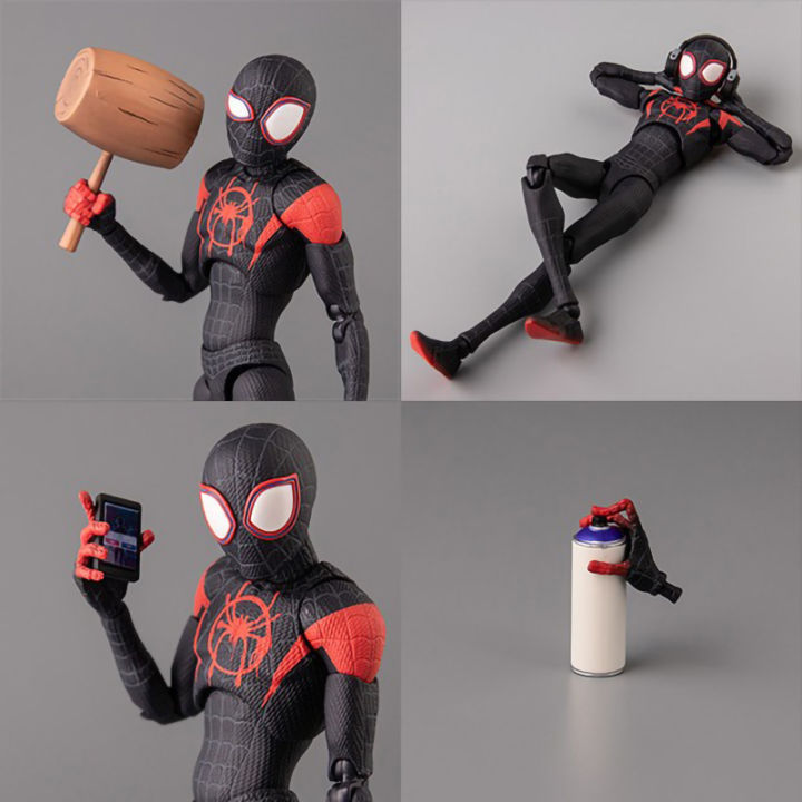 Sentinel%20Sv%20Action%20Spiderman%20Miles%20Morales%20Action%20Figure%20Model%20Spider-Man%20Into%20The%20Spider%20Verse%20Peter%20Parker%20Miles%20Figurine%20Toys%20-%20Image%203