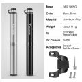 WEST BIKING Portable Bicycle Pump 160PSI Mini Aluminum Alloy Bike Pump Schrader/Presta Valve Inflator MTB Road Bike Accessories. 