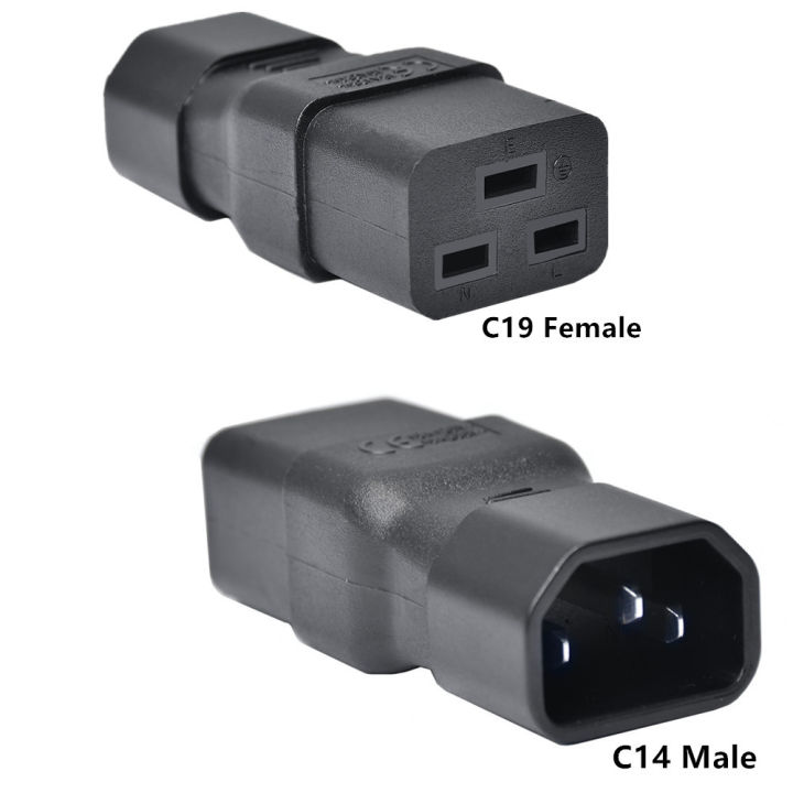 IEC 320 C19 To C14 AC Power Adapter Plug, Connect C20 To C13 Power Male ...