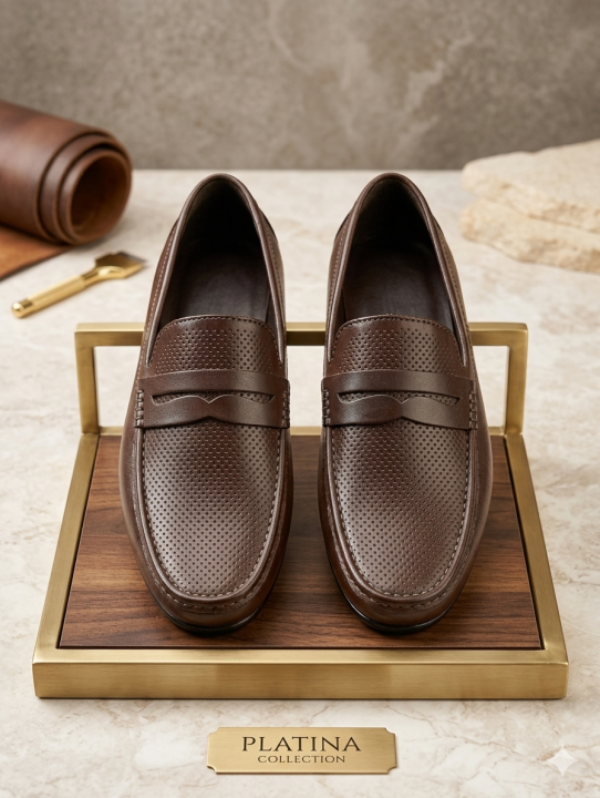 Loafer Styles' Rubber Shoes Winter and Summer Water Proff and Wind Proof Shoe For Men Color Chocolate