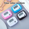 Healthy Sports Pedometers 1pc Random Color LCD Pedometer Step Calorie Counter Walking Distance Sport Pedometer. 