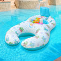 1PC Inflatable Double Seat Swim Ring, Pool Float with Backrest, Dual-Person Floating Tube for Pool and Beach.