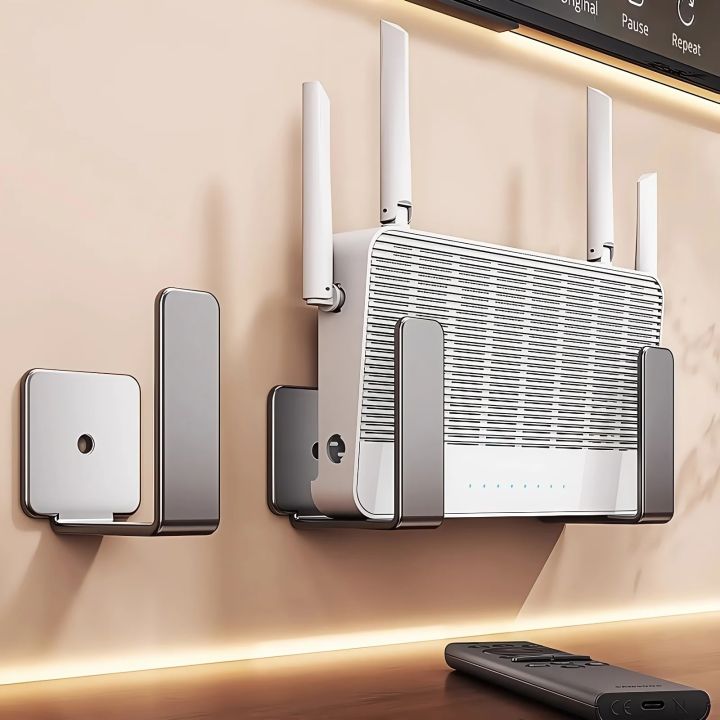 Tv Router Box Design No-Drill Wall Mount Router Storage Box | TV Network Fiber Set Topbox ...