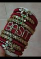 Customize Name Bangles/Silk thread handmade bangles/couple Name bangles/1Bangles set. 