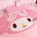60x90cm Saniro My Melody Cartoon Carpet Kawaii Home Soft Fur Rugs Children Girls Bedroom Living Room Floor Mat Doormat Decor Toy. 