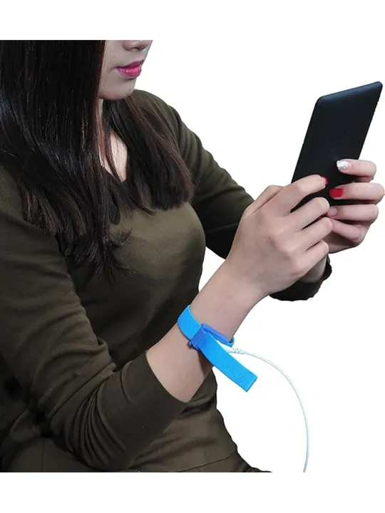 Grounding%20Blue%20Wrist%20Band%20(2%20Sets)%20For%20Healthy%20Earthing%20Energy%20With%202%20Straight%20Cords%20(16%E2%80%98%20Full%20Length)%20Grounding%20Without%20Mats%20-%20Image%203