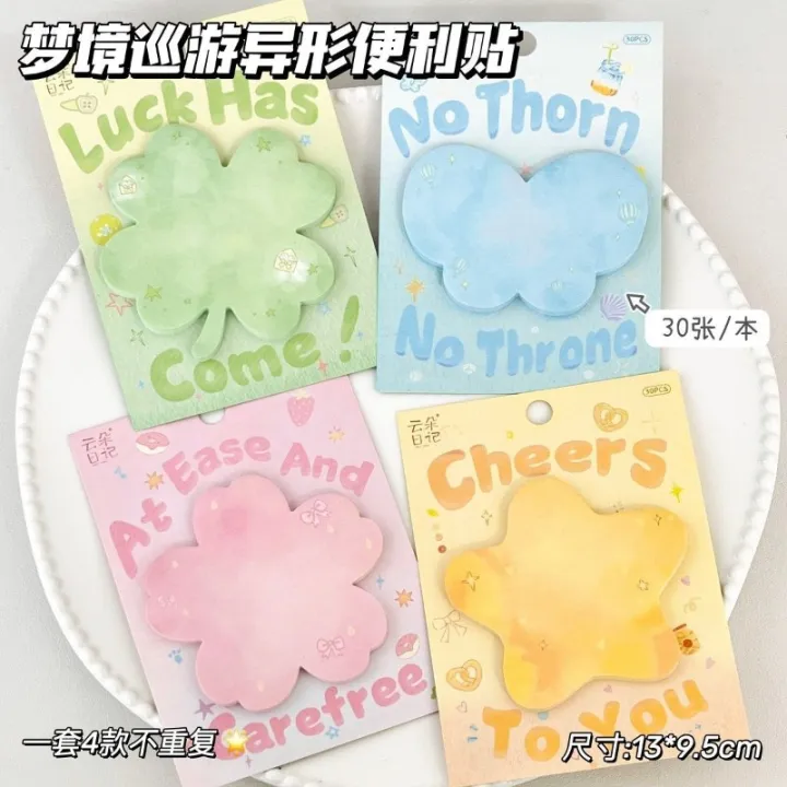 30 Sheets of Paper Special-shaped Notes Ins High-value Students Simple ...