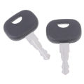 2Pcs 14603 Key For Volvo Mini-excavators Bomag Compactors New Holland Backhoes JCB Backhoes Skytrak Lifts Skytrak Telehandlers. 