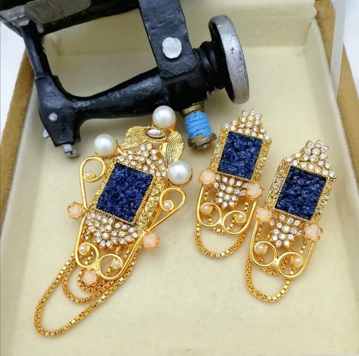 Crush%20stone%20loket%20set%20fine%20quality%20Rs%201950%20-%20Image%203