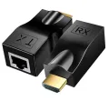 4K HDMI-compatible Extender RJ45 Ports Up to 30m Over CAT6 5E Network Ethernet LAN TX RX Adapter Cable HDTV to RJ45 for DVD PS4. 