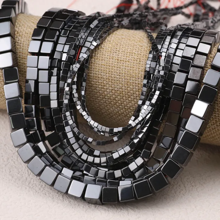 Black%20Square%20Natural%20Hematite%20Stone%20Beads%202/3/4/6/8/10mm%20Loose%20Spacer%20Beads%20For%20Jewelry%20Making%20Diy%20Bracelets%20Necklaces%20Supplies%20-%20Image%206