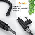 Kitchen Faucet Pull Out Brushed Nickle Stainless Steel Black Kitchen Mixed Tap Kitchen Sink Tap. 