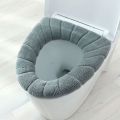 Winter Warmer Toilet Washable Soft Pad Seat Closes Tool Cover Lid Mat Cushion O-shape Toilet Seat Warmer Accessory Bathroom.