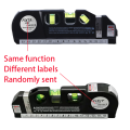 Laser Level Multipurpose Line Laser Leveler Tool Cross Line Lasers With 8FT 2.5M Standard Measure Tape and Metric Rulers. 