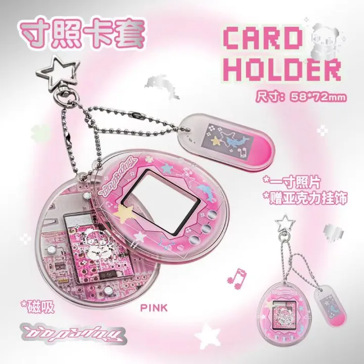 Sweet%20Y2K%20Style%201%20Inch%20Photo%20Card%20Holder%20Vintage%20Tamagotchi%20ID%20Family%20Picture%20Cover%20Case%20Girls%20%20Toy%20Figure%20Accessory%20-%20Image%204
