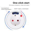 Tuya WiFi Timer Socket 24‑Hour Mechanical Rotary Timer Switch LCD Display Household Automatic Countdown Control for Appliances. 