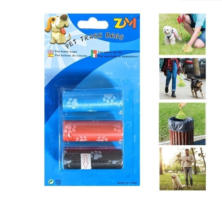 Pet Supply Dog Poop Bags Rainbow Dog Waste Bags