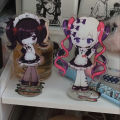 New NEEDY GIRL OVERDOSE Guard Acrylic Stand Model Plate Keychain Cosplay Desk Decor Collection Christmas s For Friends. 