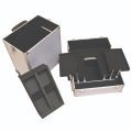 ALUMINIUM VANITY BEAUTY BOX WITH TROLLEY CASE. 