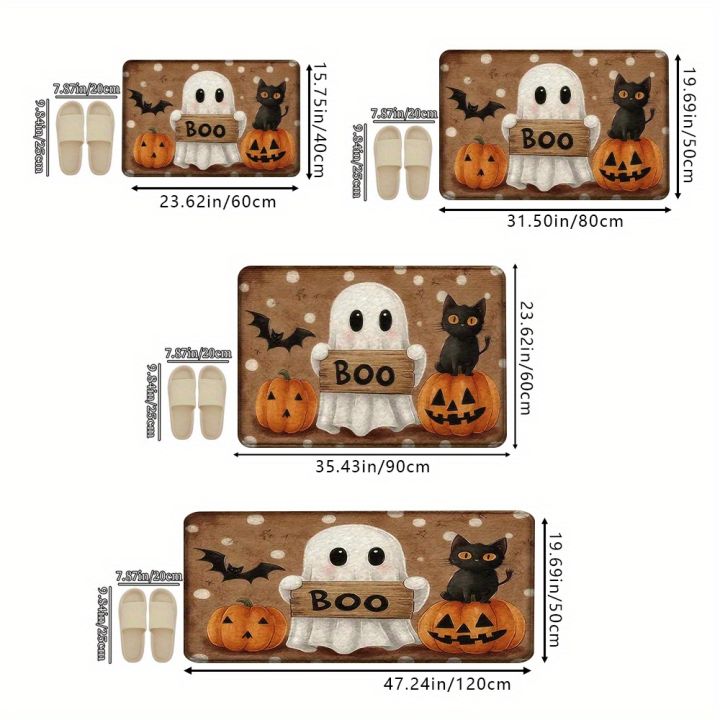 VIKAMA%20Halloween%20Pumpkin%20Ghost%20Carpet%20Kitchen%20Rug%20Bathroom%20Carpet%20For%20Live%20Room%20Sofa%20Carpet%20Doormat%20rmat%20Bedside%20Rugs%20Home%20Decor%20-%20Image%207