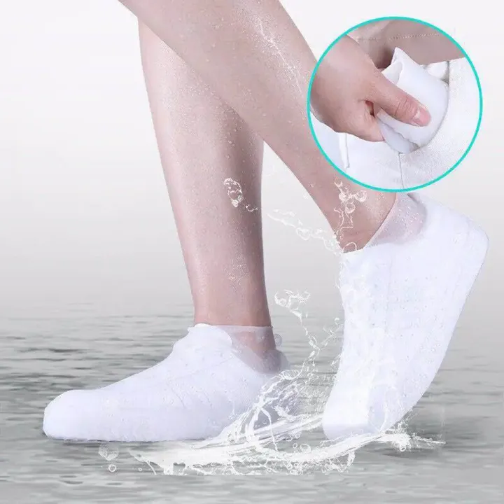 2pcs%20Waterproof%20Non-slip%20Silicone%20Shoe%20High%20Elastic%20Wear-resistant%20Unisex%20Rain%20Boots%20for%20Outdoor%20Rainy%20Day%20Reusable%20Shoe%20Cover%20-%20Image%203