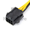 6-Pin Male to 6-Pin Female Extension Extend Pcie Gpu Power Supply Cable Cord. 