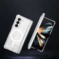 Samsung Galaxy Z Fold 3, Z Fold 4, Z Fold 5 - Magnetic MagSafe Transparent Case - Durable Shock Proof TPU Back Cover. 