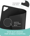 Set of 3 Extra Flexible Silicone Cutting Board Chopping Board for Kitchen Dishwasher-Safe Non-Slip Non-Porous Upgraded Colors Thick Small Medium and Large Cutting Bord. 